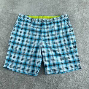 Louis Raphael Golf Mens Plaid Shorts Size 40 Polyester/Spandex Blend 4879